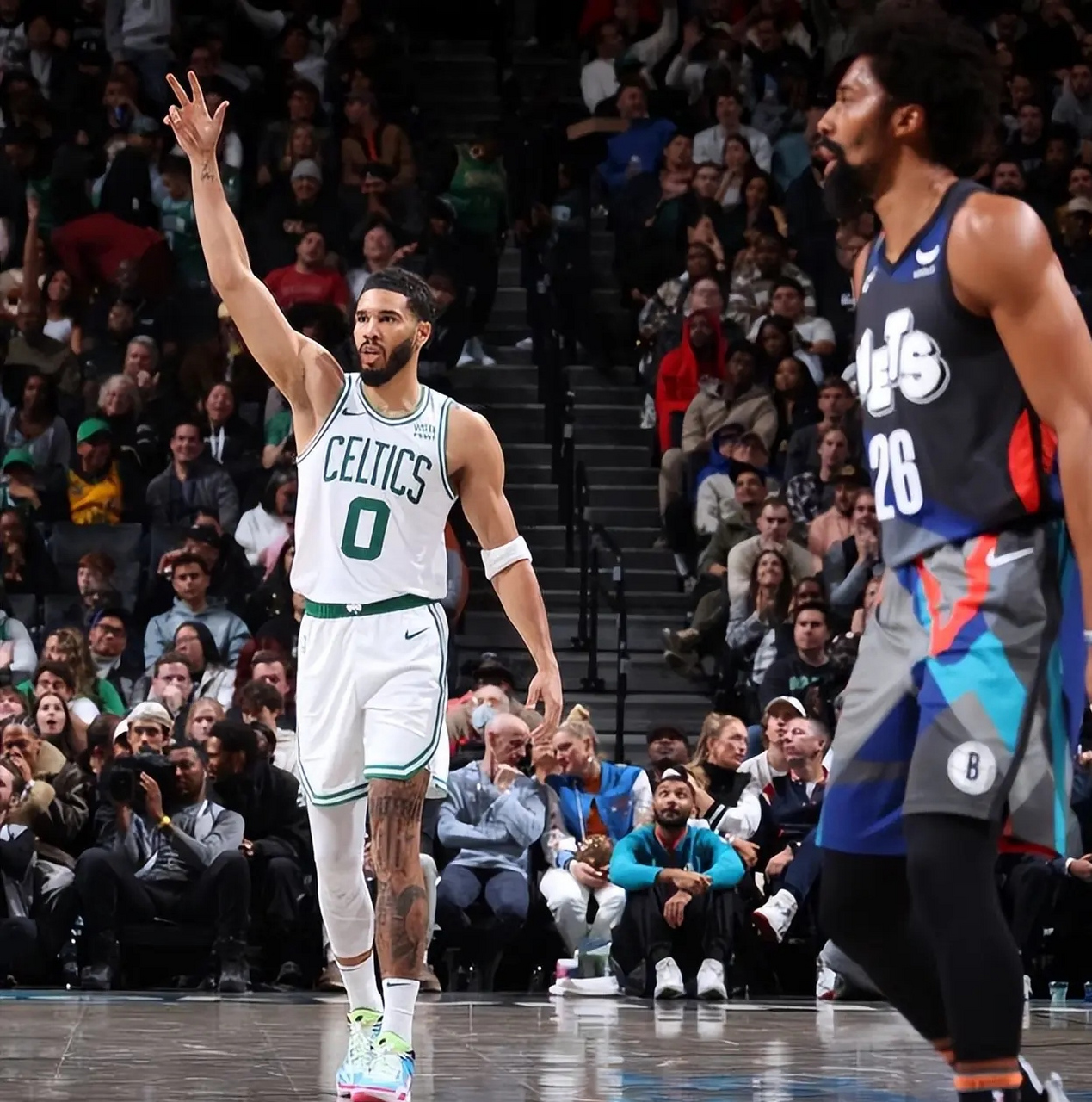 巴西男篮轻取篮网B队，塔图姆惊艳世界